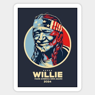 VOTE WILLIE Sticker